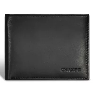 Classic Leather Top-Wing Wallet by Champs