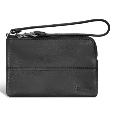 Onyx Leather Wristlet by Champs