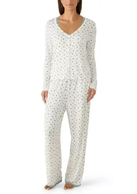 3 Piece Tank Top and Pants with Cardigan Pajama Set by Martha Stewart