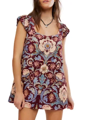 Hopeless Romantic Printed Mini Dress by Free People