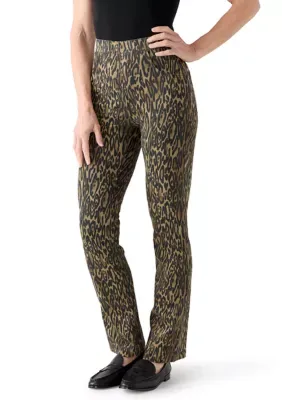 Leopard Baby Bootcut Jeans by HUE