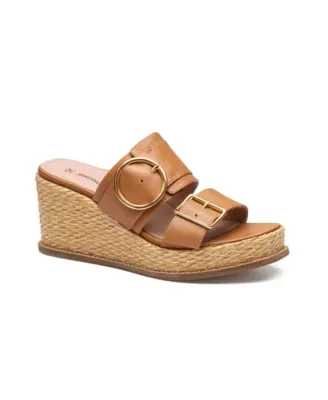 Mallory Double Buckle Wedge by Johnston & Murphy