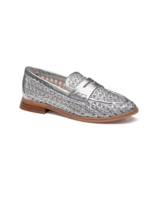 Gillian Woven Penny Loafer by Johnston & Murphy