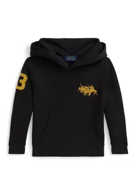 Triple-Pony Fleece Hoodie by Ralph Lauren