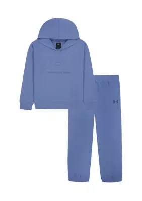 Embossed Logo Hoodie Set by Under Armour