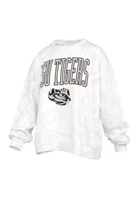NCAA LSU Tigers Southlawn Logo Camo Fleece Pullover by Pressbox