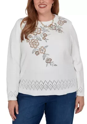 Classics Embroidered Yoke Top (poly Chenille)
