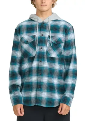 Delton Hooded Flannel by Quiksilver