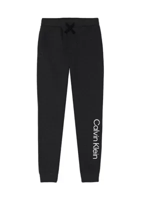 Fleece Logo Graphic Joggers by Calvin Klein