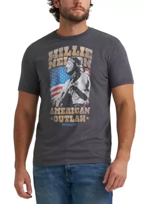 Short Sleeve Willie Nelson Regular Fit T-Shirt by Wrangler