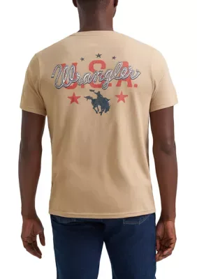 Short Sleeve USA Graphic T-Shirt by Wrangler