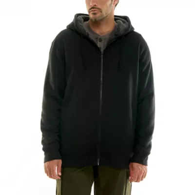Workwear Sherpa-Bonded Thermal Knit Hooded Jacket by Hallstatt