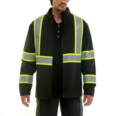 Workwear Full Zip Bonded Class-2 Safety Jacket by Hallstatt