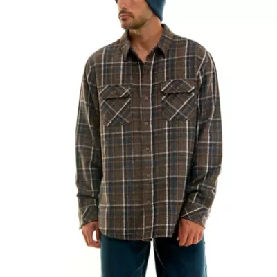 Workwear Long Sleeve 2-Pocket Wool Content Brawny Flannel Shirt