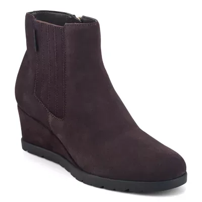 Yamaira Round Toe Wedge Booties by Easy Spirit