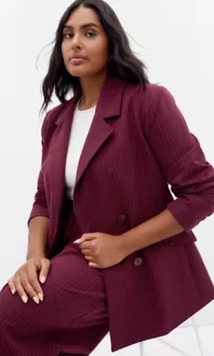 Cora Blue Stripe Blazer