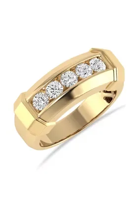 Lab Created 1.00 CTW Lab Grown Diamond Band in 10K Yellow Gold by Alessandra Bettini