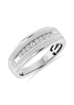 Lab Created 0.25 CTW Lab Grown Diamond Band in 10K White Gold by Alessandra Bettini