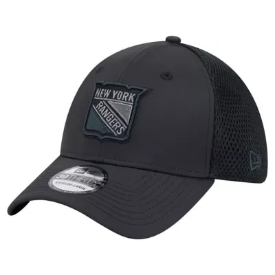 NHL New York Rangers Blackout 39THIRTY Stretch Hat by New Era