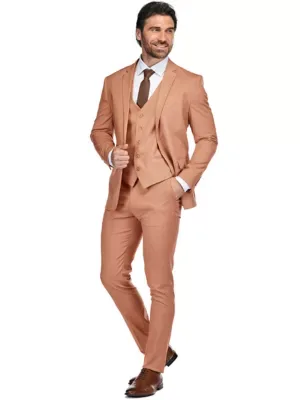 Skinny Fit 3-Piece Suit by Gino Vitale