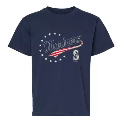 MLB Seattle Mariners Americana T-Shirt by Soft As a Grape