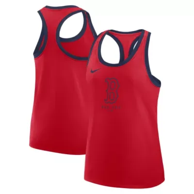 Boston Red Sox MLB Boston Sox Tri-Blend Dri-FIT Racerback Tank Top by Nike