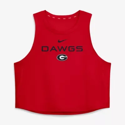 NCAA Georgia Bulldogs One Dri-FIT Cropped Tank Top by Nike