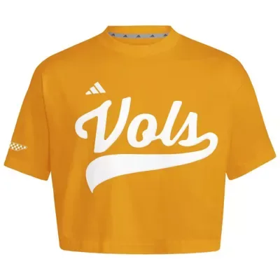 NCAA Tennessee Volunteers Cropped Baseball Fashion Jersey by adidas