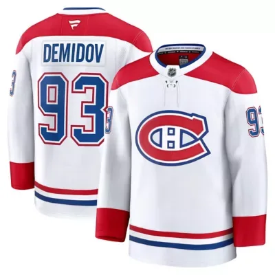 NHL Ivan Demidov Montreal Canadiens Away Premium Jersey by Fanatics