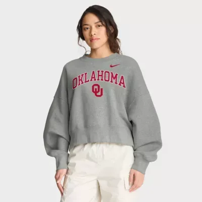 NCAA Oklahoma Sooners Oversized Phoenix Arch Pullover Sweatshirt by Nike