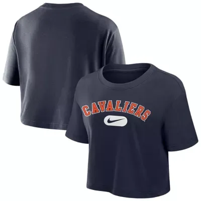 NCAA Virginia Cavaliers Dri-FIT Cropped T-Shirt by Nike
