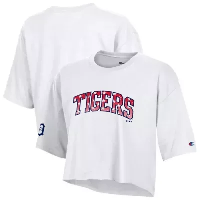 MLB Detroit Tigers Boyfriend Cropped Americana T-Shirt by Champion