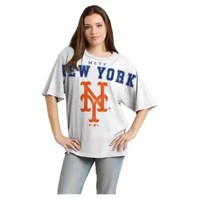MLB New York Mets Relaxed Big Text T-Shirt