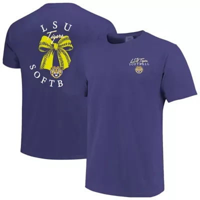 NCAA LSU Tigers Softball Bow T-Shirt by Image One
