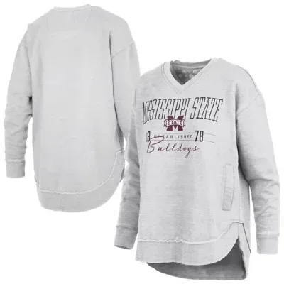 NCAA Mississippi State Bulldogs Marcus East Hall Poncho V-Neck Sweatshirt by Pressbox