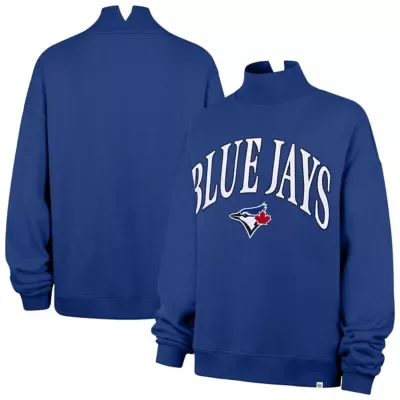 Toronto Blue Jays MLB Toronto Jays Oversized Vantage Mock Neck Sweatshirt by 47