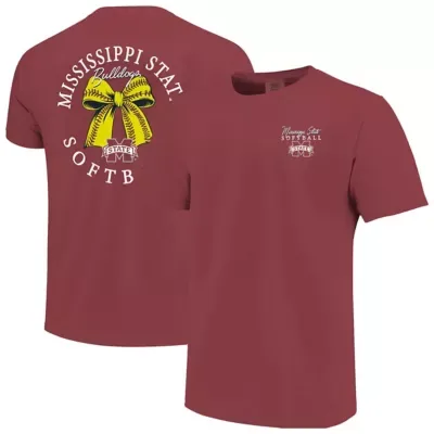 NCAA Mississippi State Bulldogs Softball Bow T-Shirt by Image One