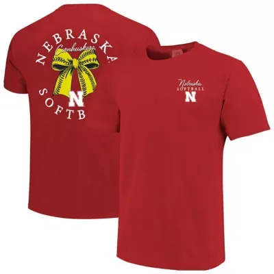 NCAA Nebraska Huskers Softball Bow T-Shirt by Image One