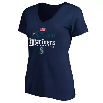 MLB Seattle Mariners USA 250 Years V-Neck T-Shirt by Fanatics