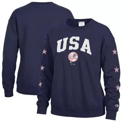 MLB New York Yankees Americana Fleece Crewneck Sweatshirt by Champion