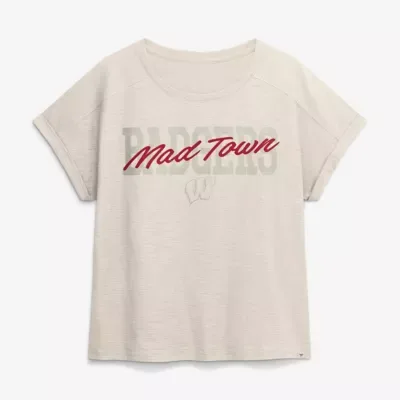 NCAA Wisconsin Badgers Hometown Premium Oversized Boxy T-Shirt by Fanatics