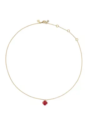 Spade Flower Mini Pendant Necklace by kate spade