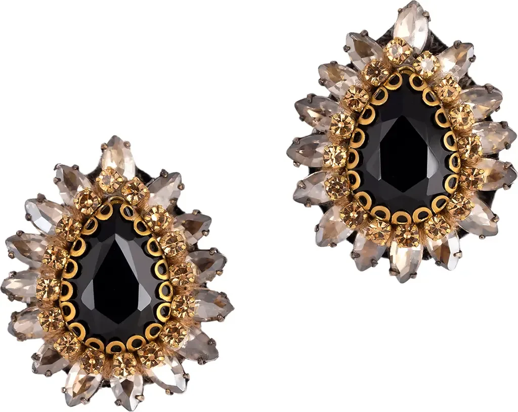 Leesha Crystal Stud Earrings