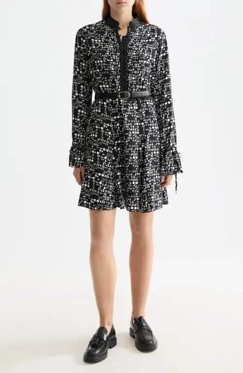 Long Sleeve Print Minidress by Scotch & Soda