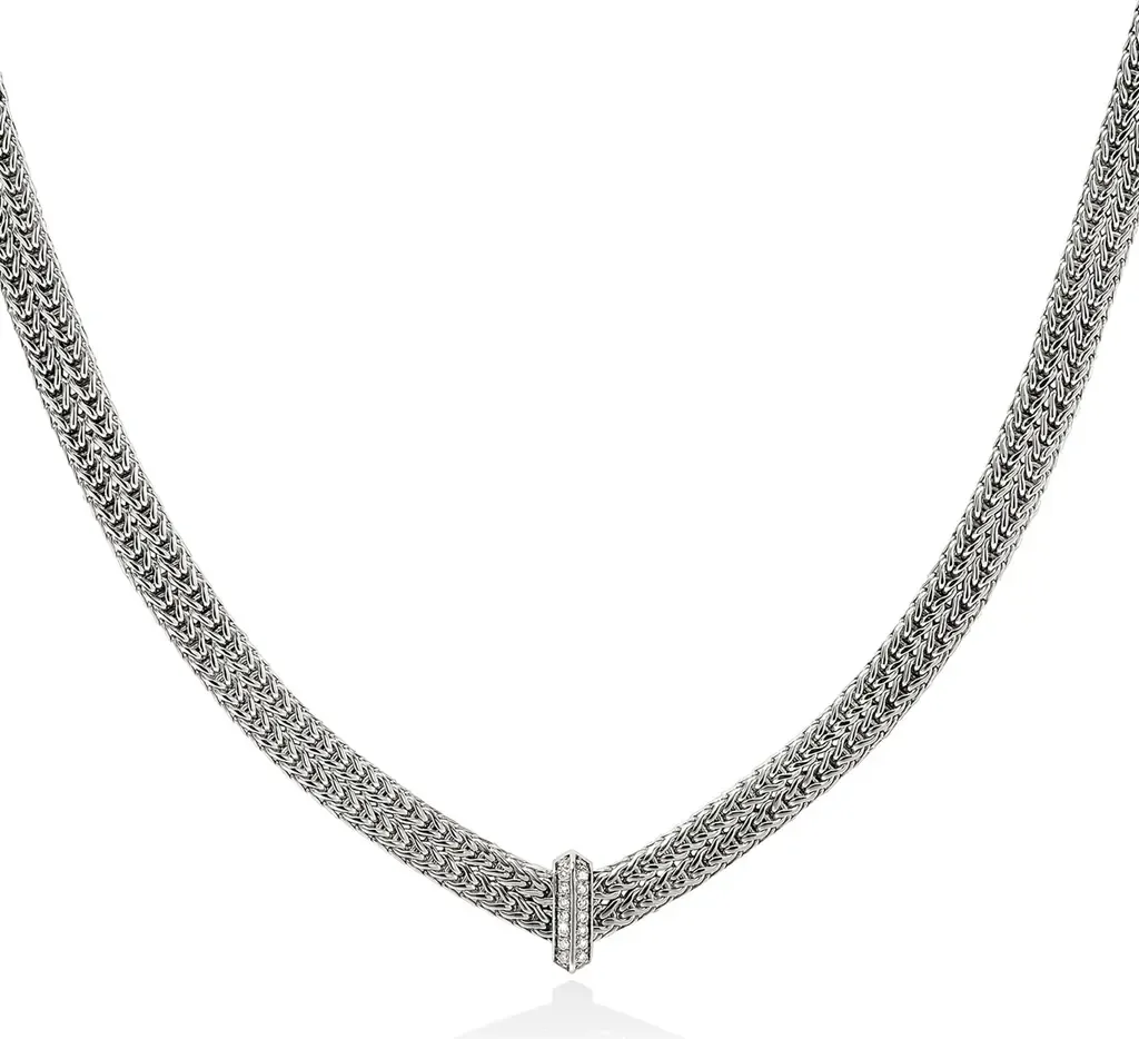 Icon Link Pavé Diamond Necklace by John Hardy