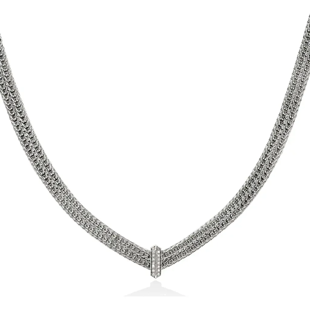 Icon Link Pavé Diamond Necklace by John Hardy