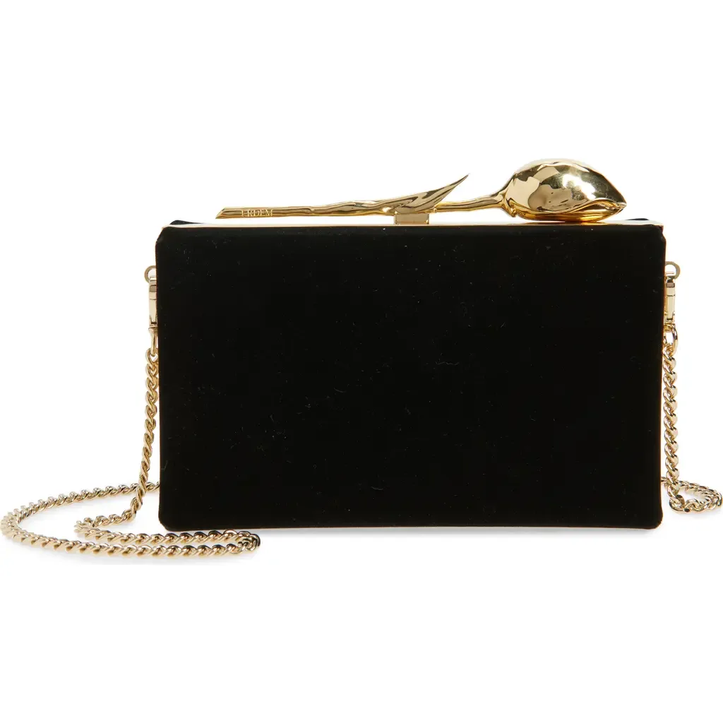 Bloom Velvet Clutch by Erdem