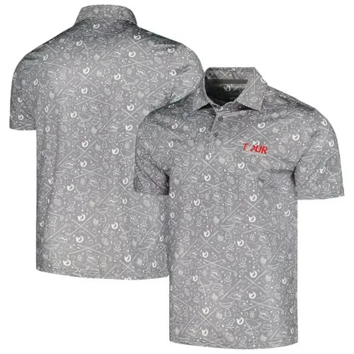 Barstool Golf TOUR Championship Printed Polo by BARSTOOL GOLF