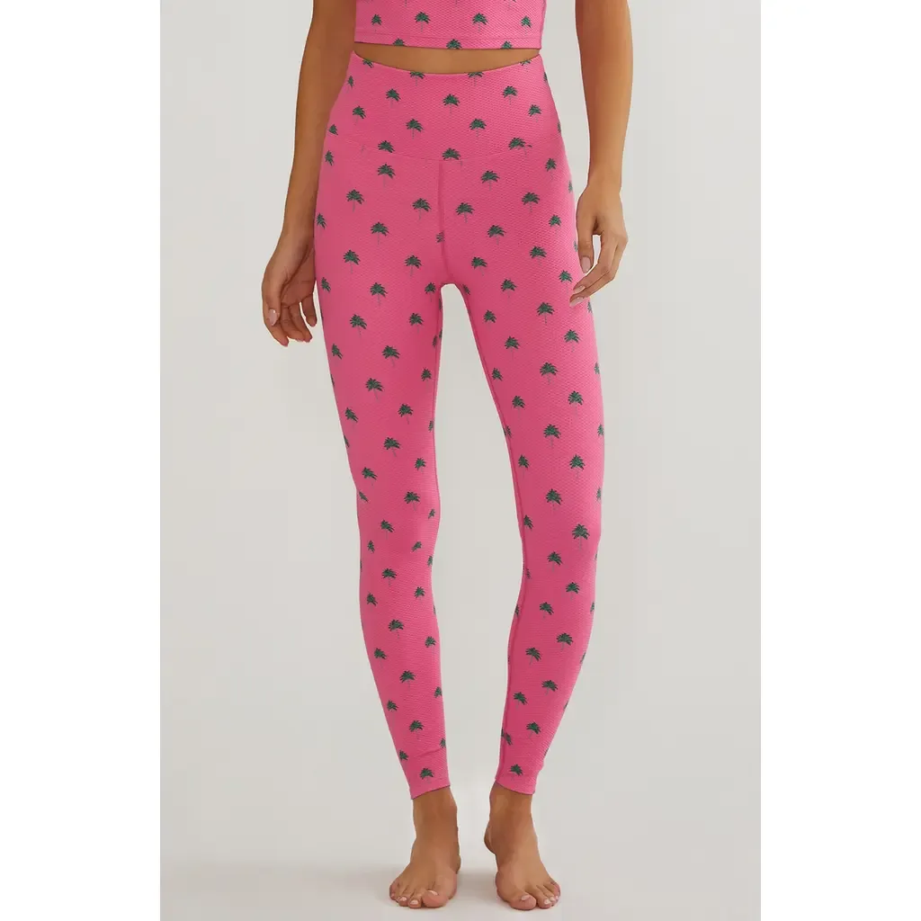 Piper Palm Print High Waist Leggings by Beach Riot
