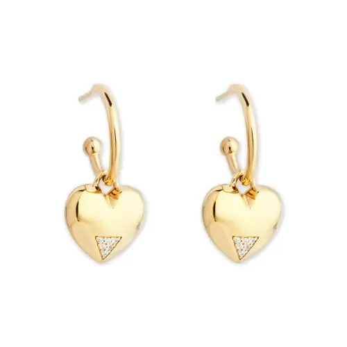 Art Deco Hearts Hoop Earrings by Toolally